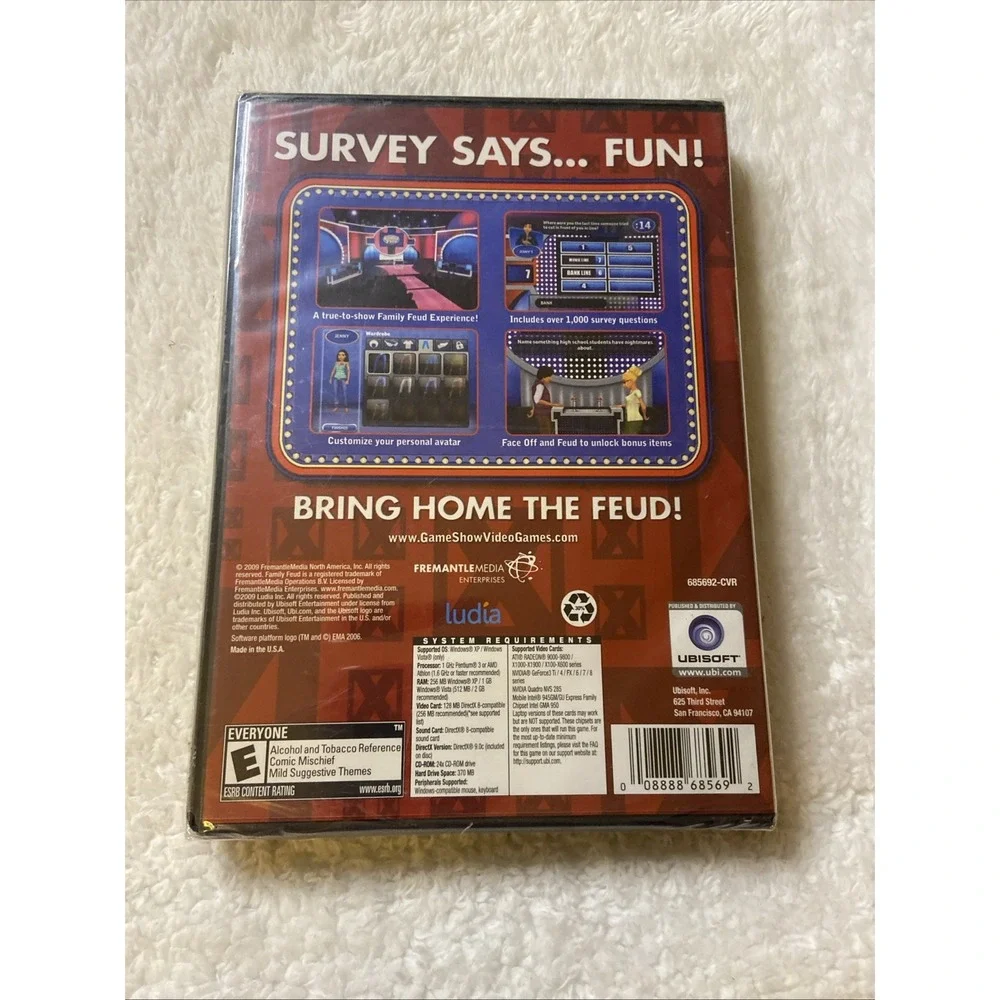 Family Feud 2010 Edition‎ Brand New Sealed Game NIP Ubisoft PC CD ROM